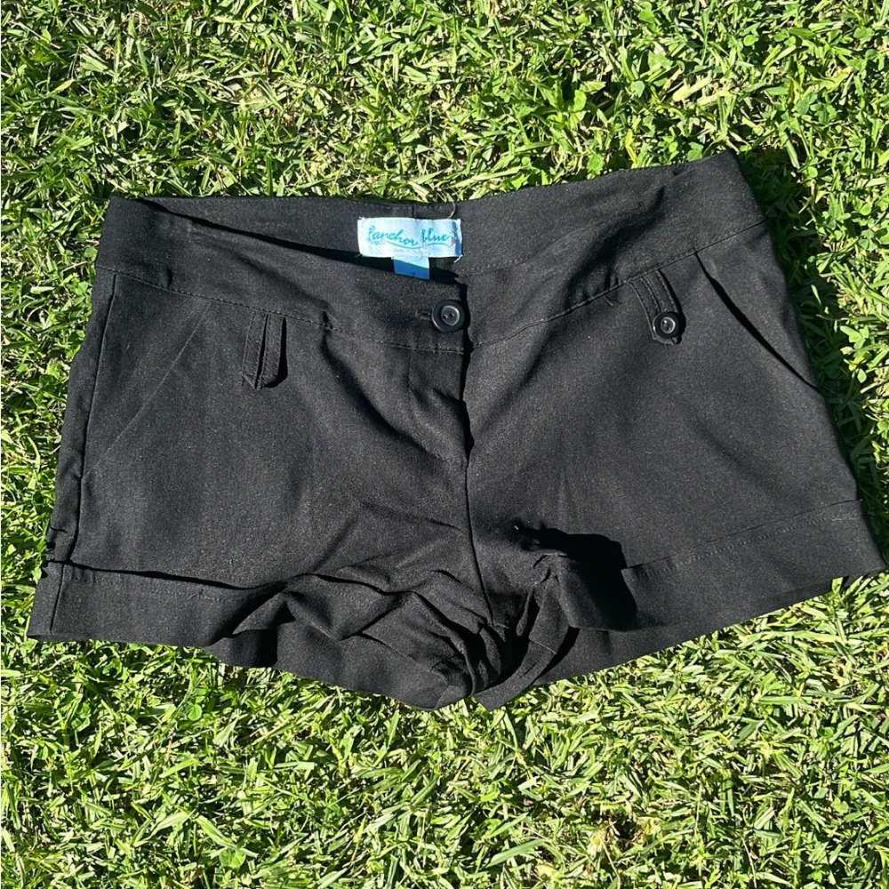 Anchor Blue Black Women's Bermudas